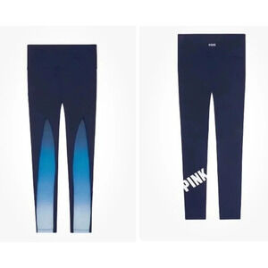 NEW Victoria’s Secret Pink Women Small Ultimate Mesh High Waisted Blue Leggings